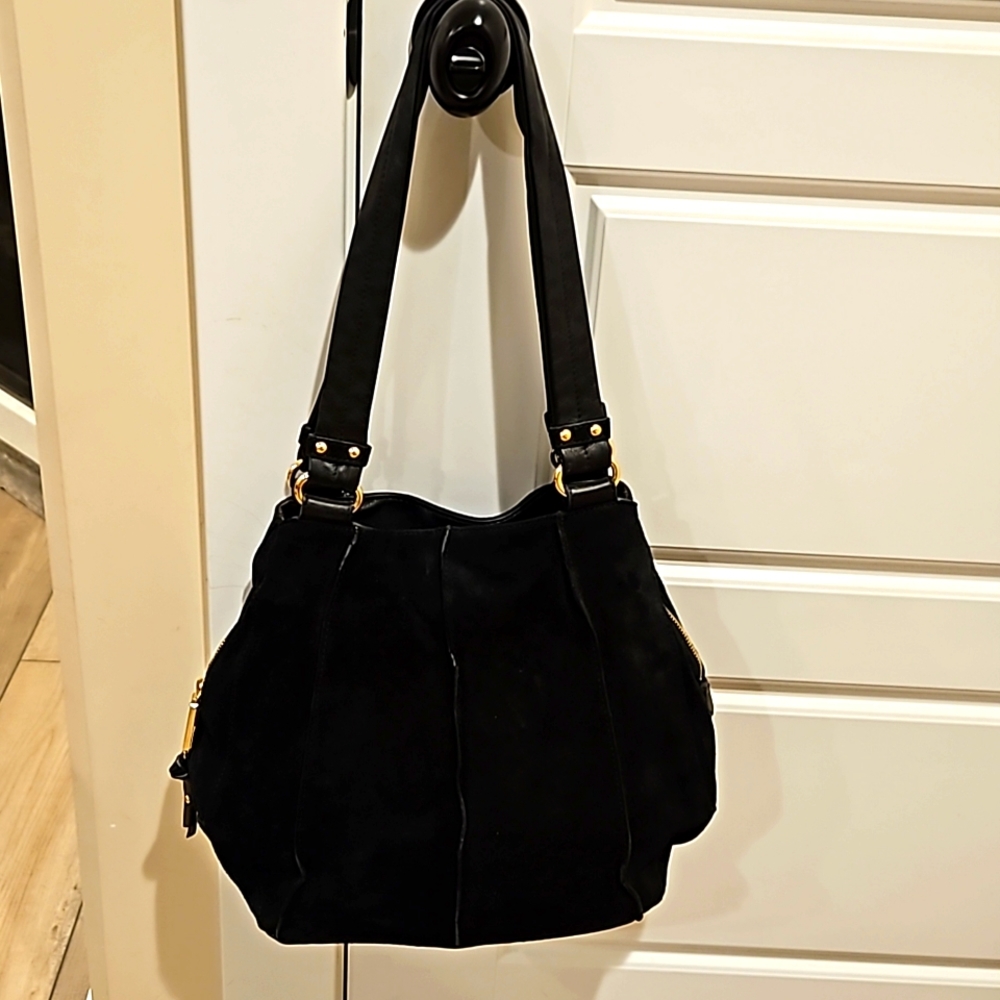 Tignanello suede satchel